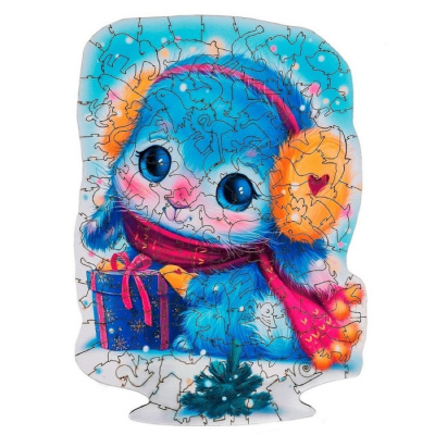 Деревянный пазл Collection Animation Новогодняя зайка 150 деталей Melograno MPZCA26-M 01